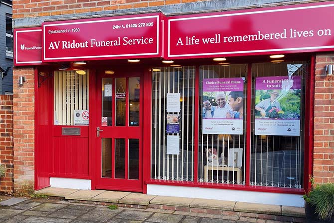 A V Ridout Funeral Service